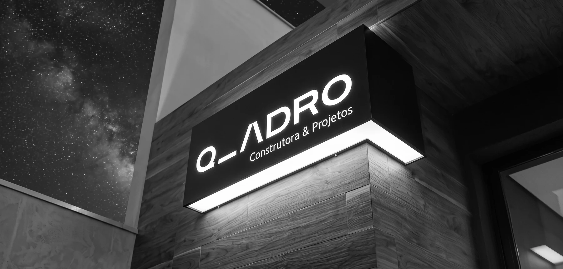 Fachada da Qadro Construtora & Projetos